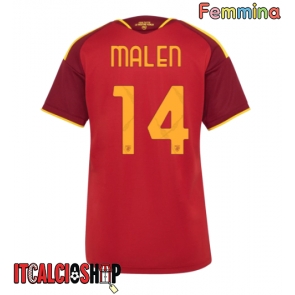 AS Roma Donyell Malen #14 Prima Maglia Femmina 2026-27 Manica Corta